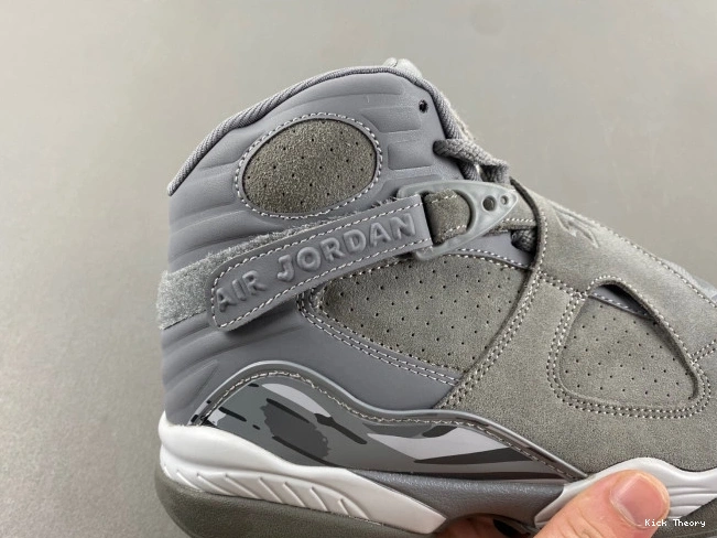 Kicktheory Grey Retro 8 305381-014 Jordan Cool 0730